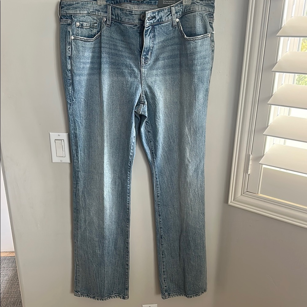 Torrid Blue Slim Boot Jeans Washed Denim Tall